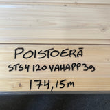 Sisustuspaneeli STS4 14x120x3870, Valkovahattu, Kuusi, Poistoerä (174,15jm)